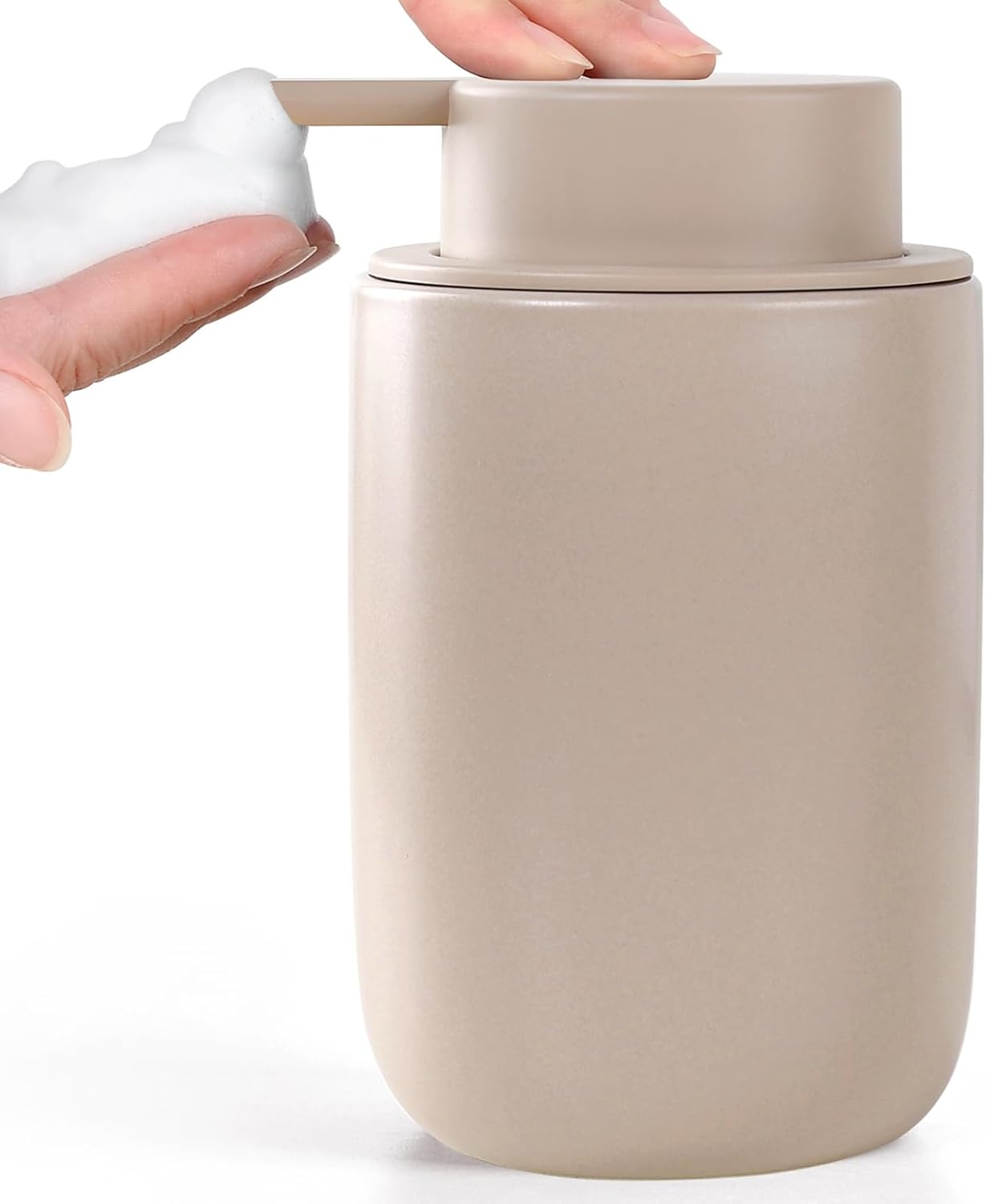 BosilunLife Foaming Soap Dispenser Set - Black Ceramic Foam Hand Soap Dispens... - Picture 10 of 15