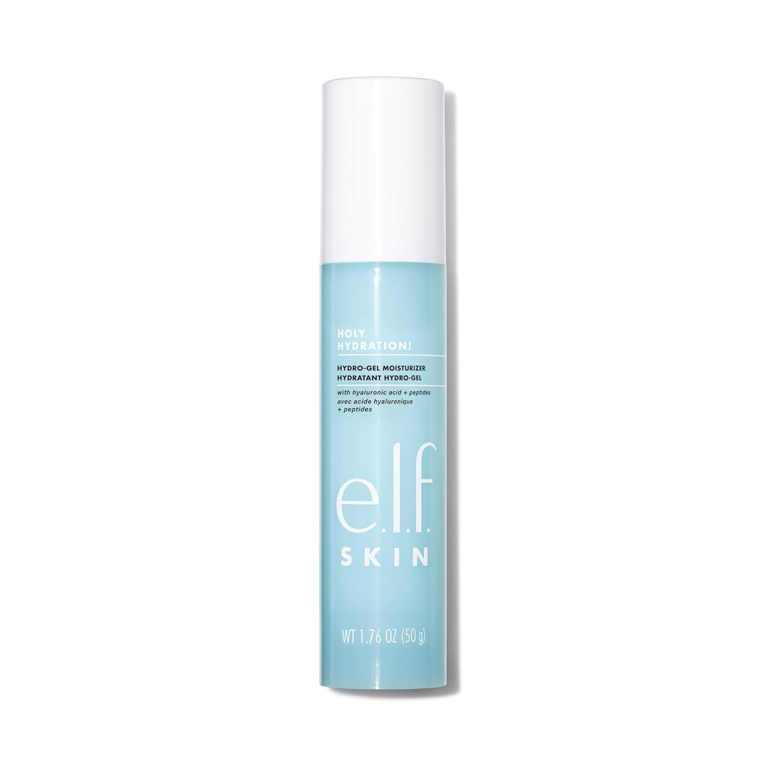 E.L.F. Holy Hydration! Hydro-Gel Moisturizer, Hydrates & Moisturizes Skin for a Plumped up Complexion, Lightweight & Quick-Absorbing, White, 1.76 Oz