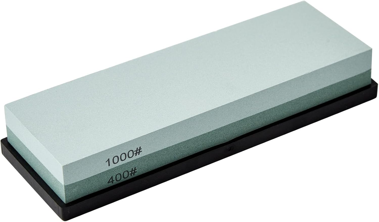Premium Double-Sided Knife Sharpening Stone with Non-Slip Base, 400/1000 Grit
