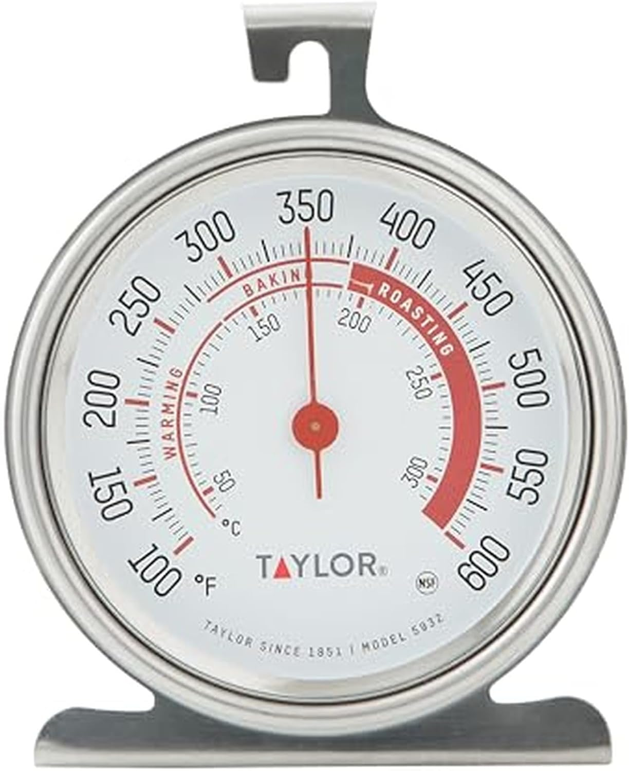 Precision Products Large Dial Thermometer, Silver