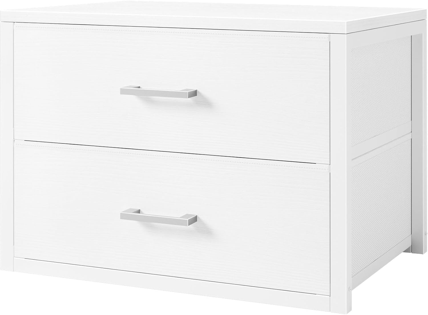 Stackable Storage Drawers Closet Organizers and Storage Bins Fabric White 2 Drawer Dresser for Bedroom Office Modern
