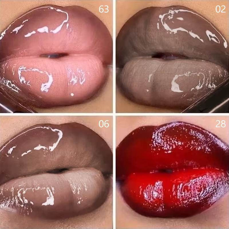 Custom Logo Private Label Plumping Lipgloss Moisturizing Liquid Clear Color Changing Lip Gloss