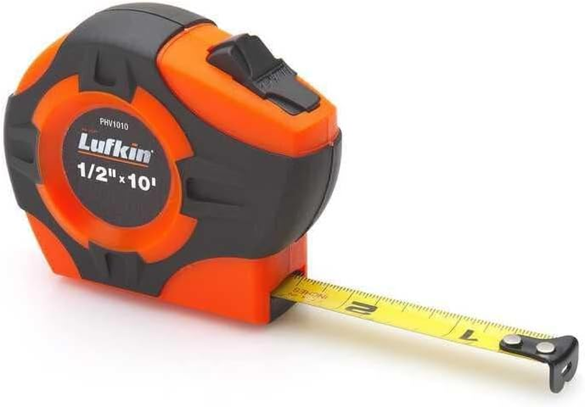 Cinta Metrica 1 Pulg 25 Pies Naranja Alta Visibilidad Medicion Industrial Larga