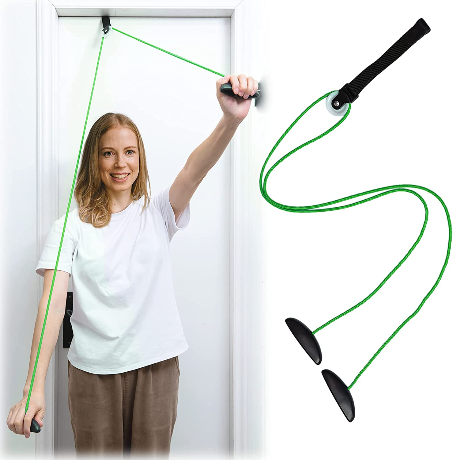 Hshbxd Shoulder Pulley Over The Door Physical Therapy System, Exercise Pulley... - Picture 12 of 14