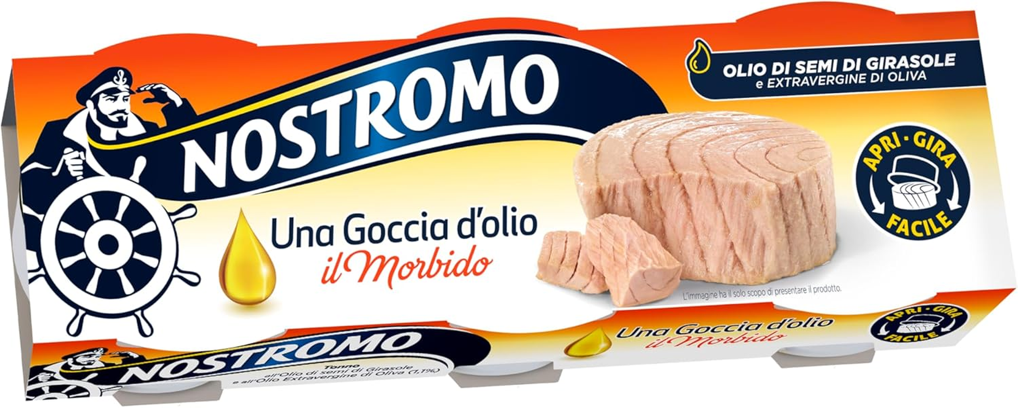 - Tonno Apri Gira Facile Il Morbido, 3 Lattine Da 65Gr. All'Olio Di Semi Di Girasole E Olio Extra Vergine Di Oliva. Facile Da Servire, Pronto Da Gustare.