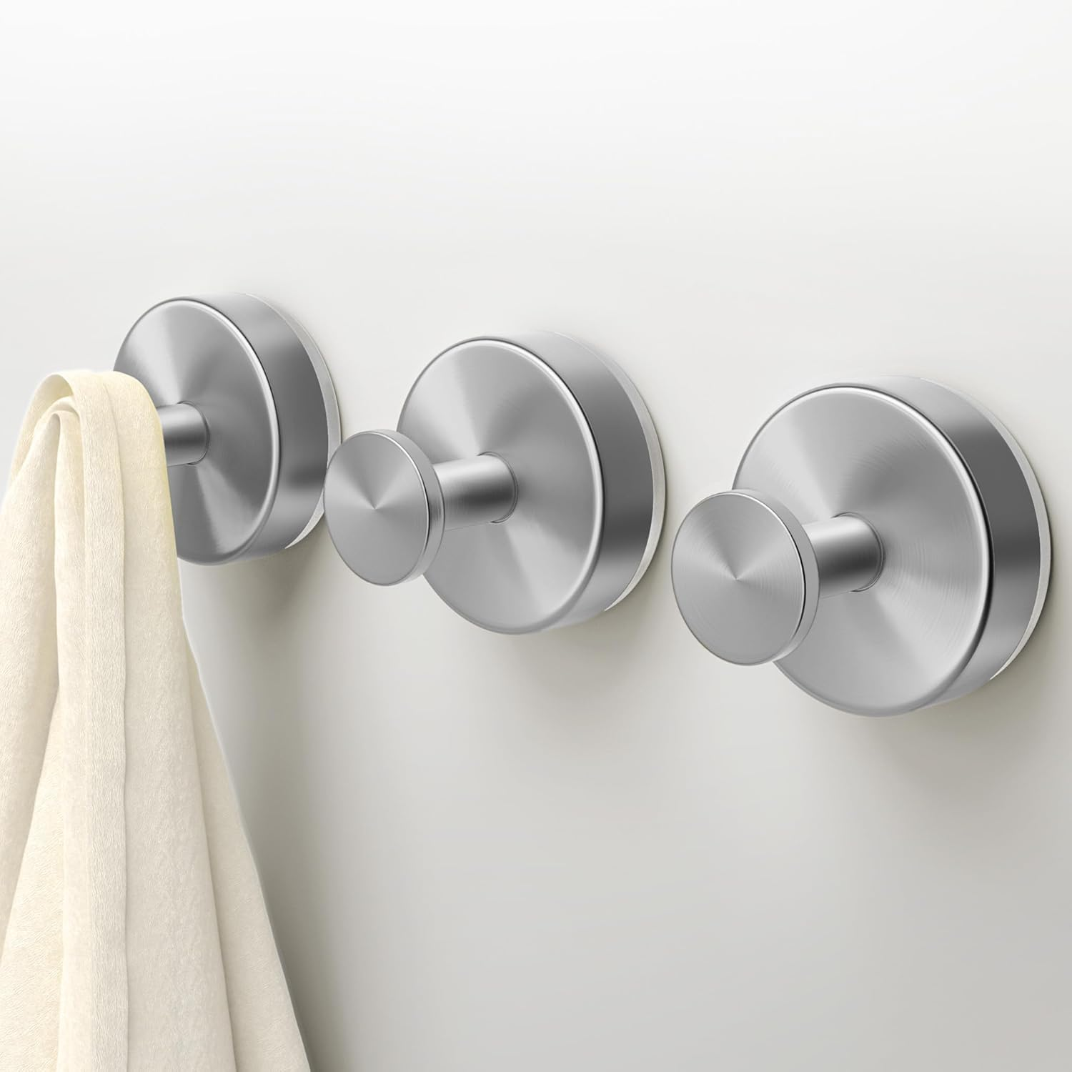 Deluwire Suction Cup Hooks for Shower, Shower Hooks for Bath Robe, Mirror, Tile,