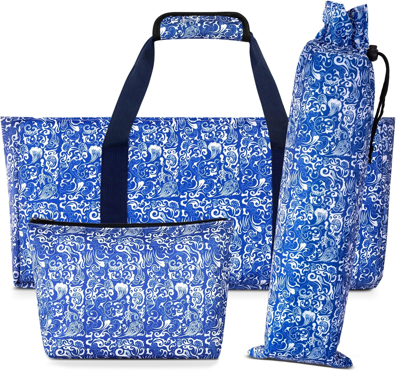 3 Pcs Empty Mahjong Bag, Travel-Friendly American Mahjong Set Bag with Tiles Bag and Racks & Pushers Bag Mahjong Tile Set Bag