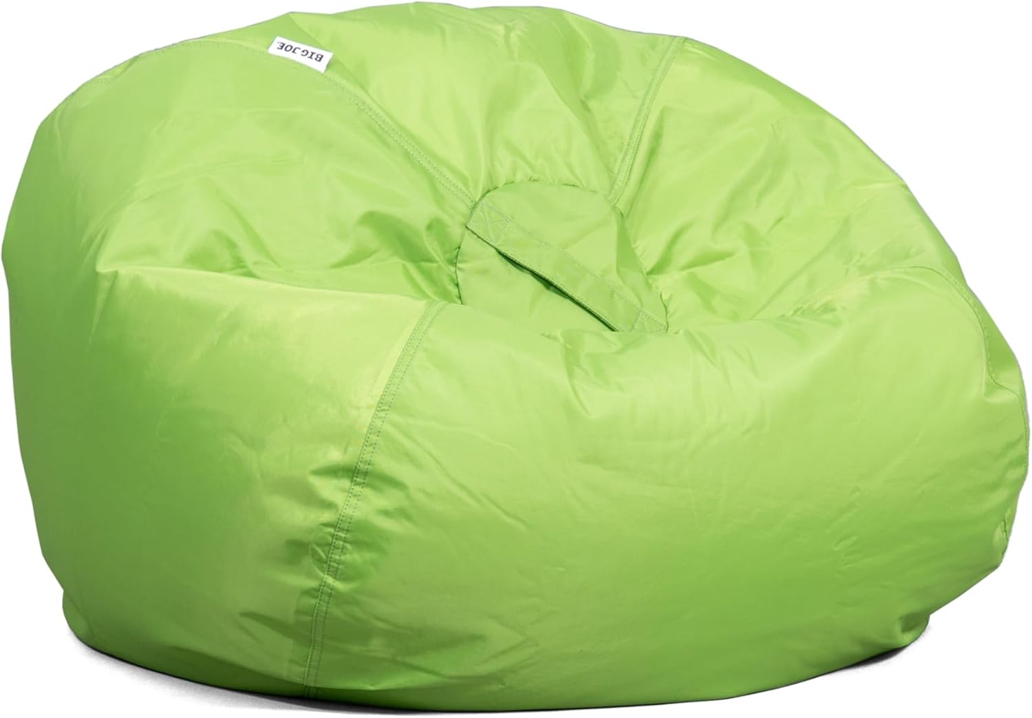 Classic Bean Bag Chair, Spicy Lime Smartmax, Durable Polyester Nylon Blend, 2 Feet Round