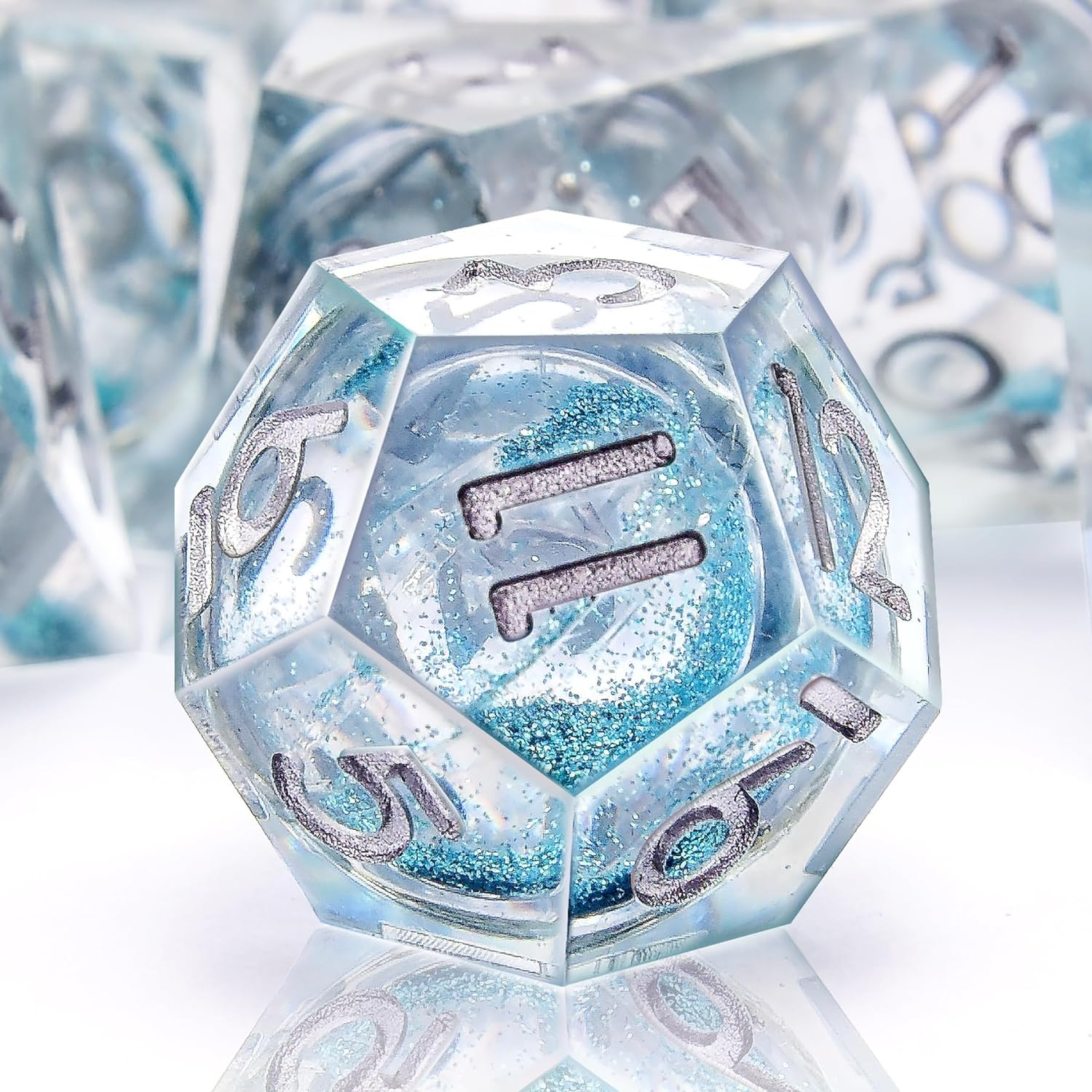AUSTOR 7-Die DND Dice Set Handmade Sharp Edge Polyhedral Dice for Dungeons an... - Picture 28 of 29