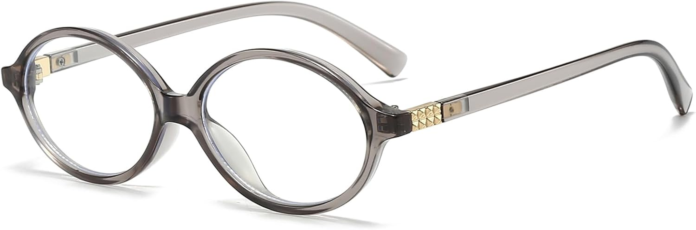 LJCZKA Oval Blue Light Glasses for Women Men Computer Glasses Oval Frame Anti... - Picture 10 of 20