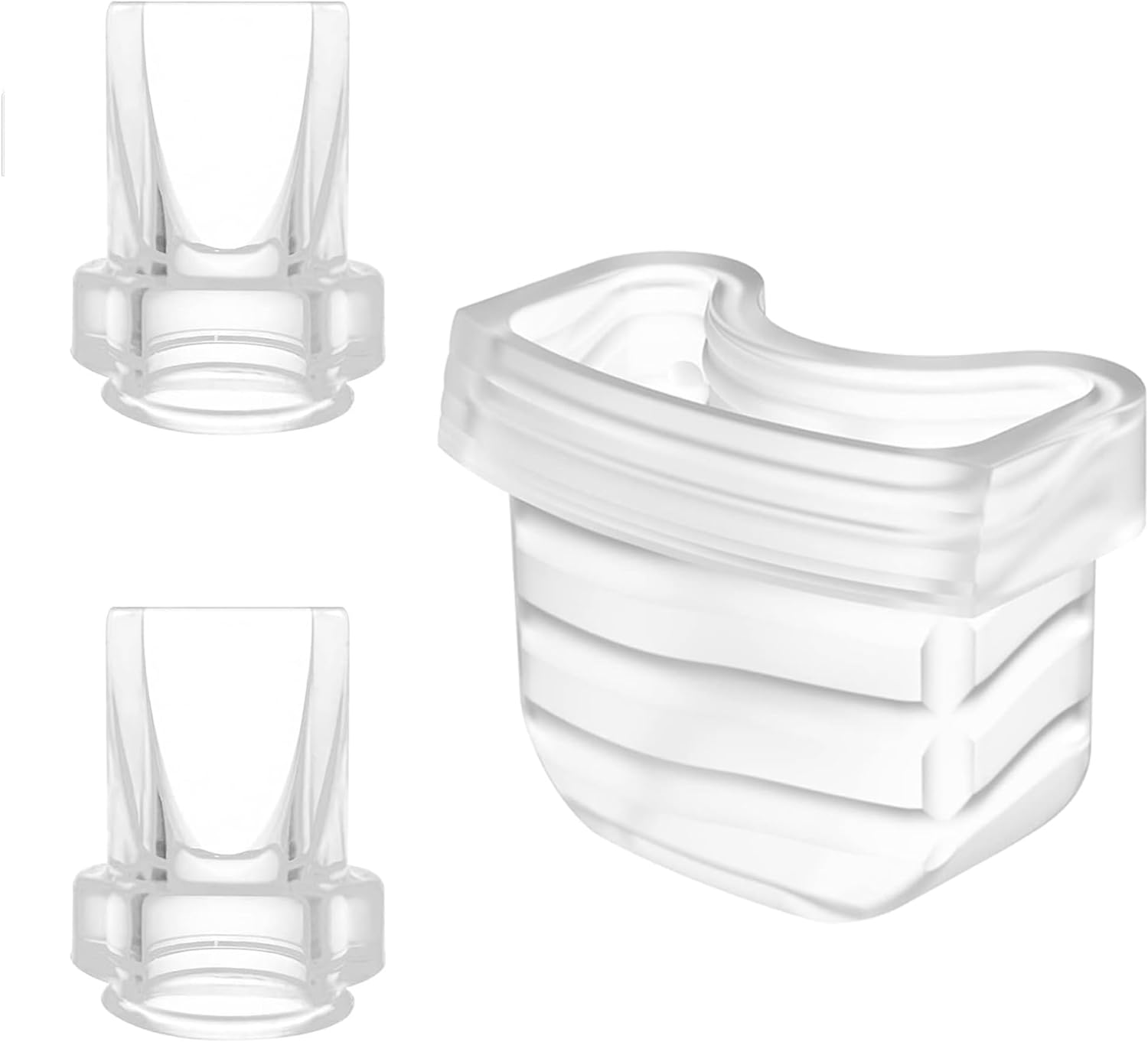 Wearable Breast Pump  Parts Compatible S21/S18 Breast Pump Accessories Breastfeeding Essentials for (2PCS Duckbill Valve&1Pcs Diaphragm)