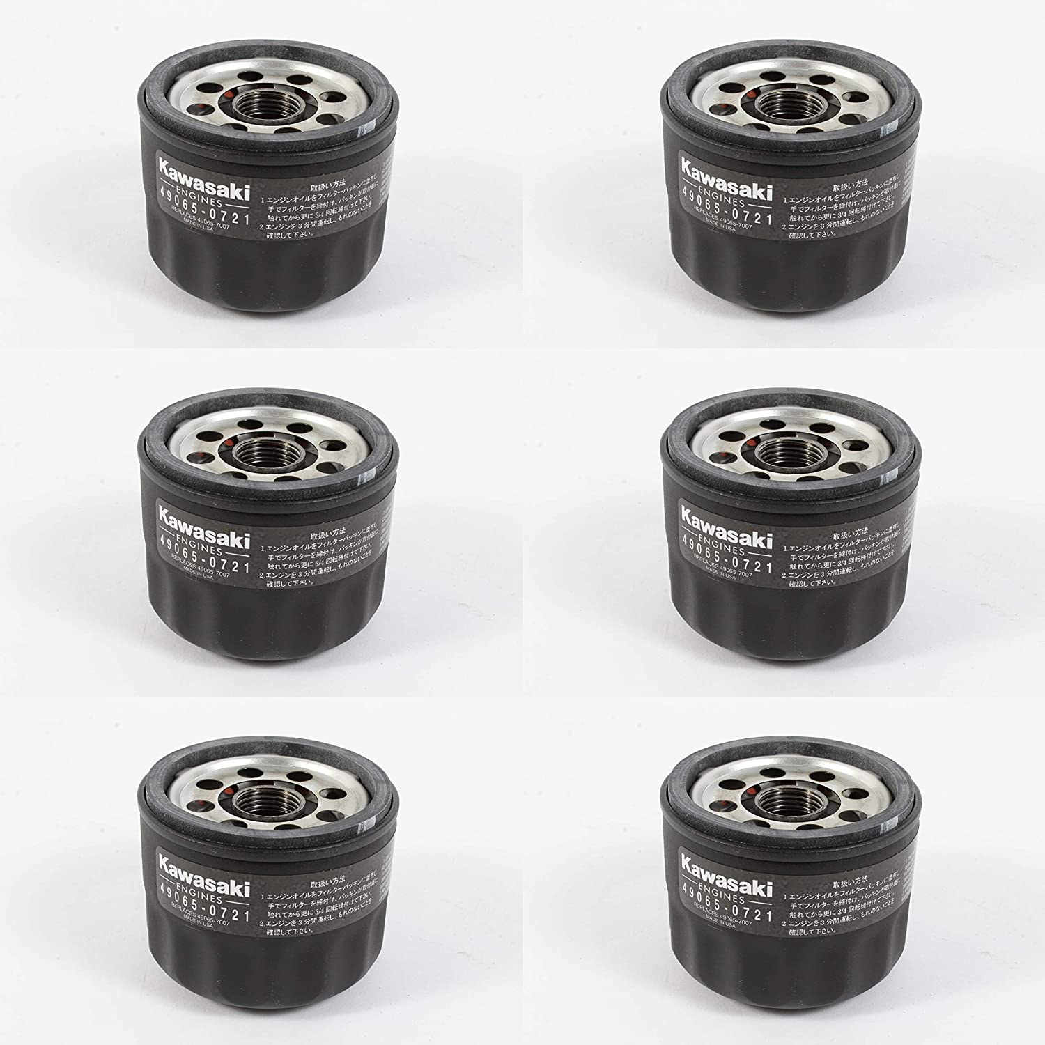 6 Pack Genuine 49065-0721 Oil Filter OEM Replaces 49065-7007