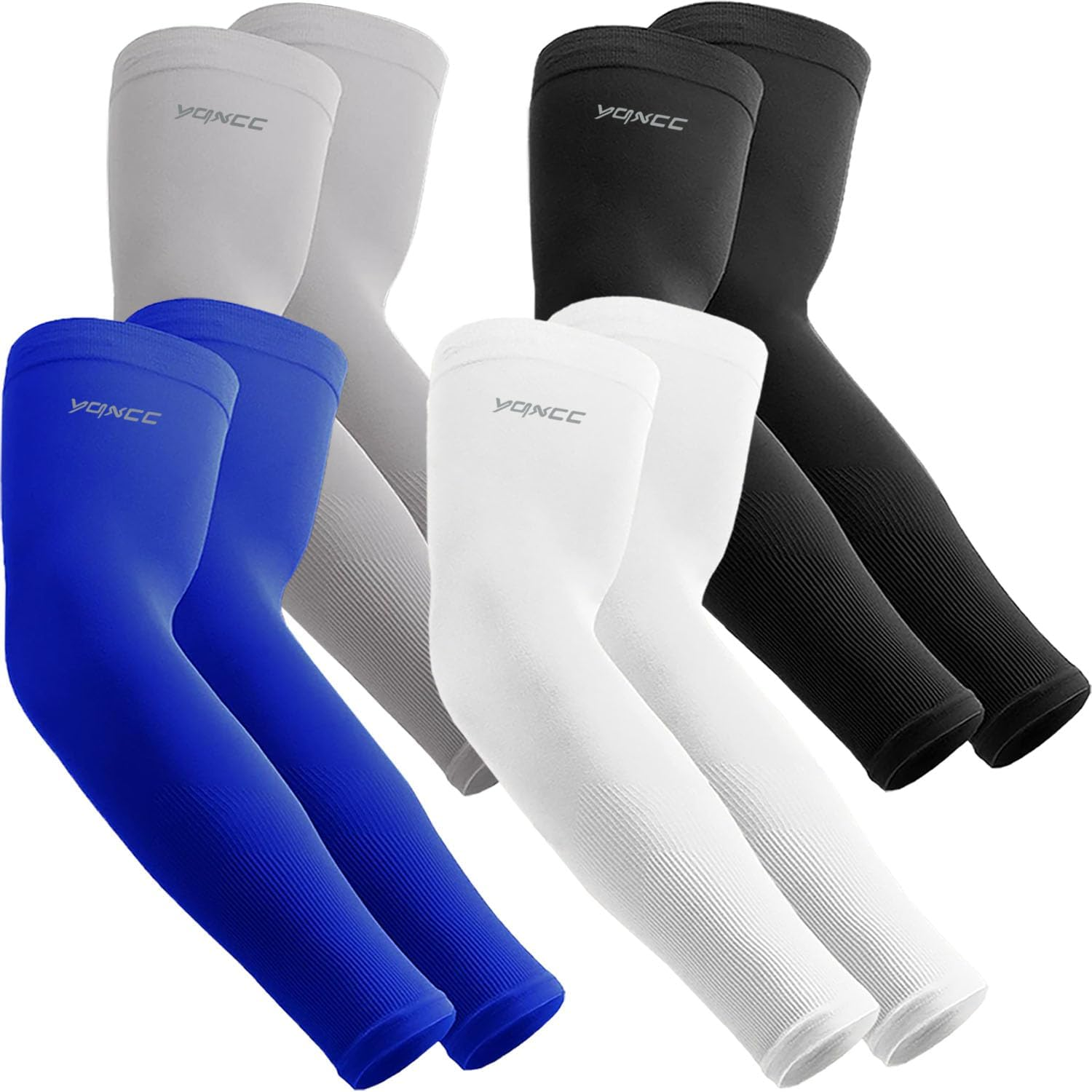 4 Pares De Mangas De Brazo Para Hombres Y Mujeres Proteccion Solar UV Brazos NEW