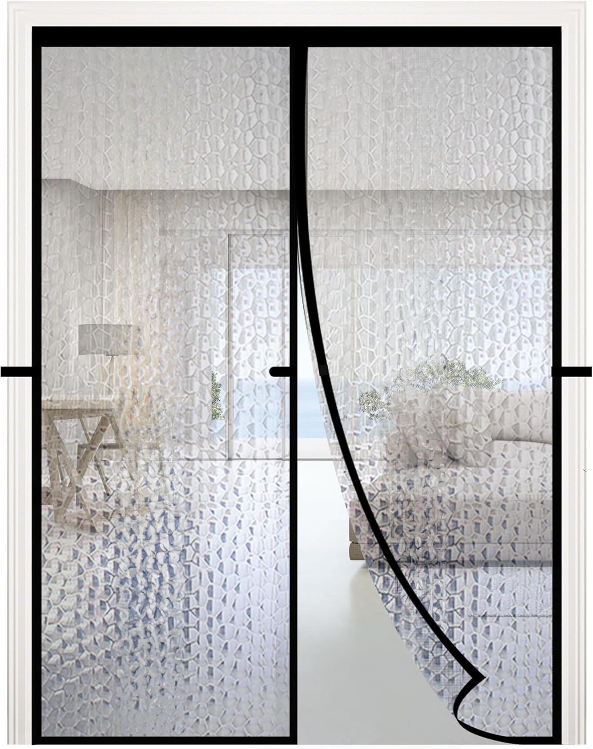 RELIANCER Magnetic Thermal Insulated Door Curtain,Waterproof EVA Door Cover,Fit Doors Size up to 30