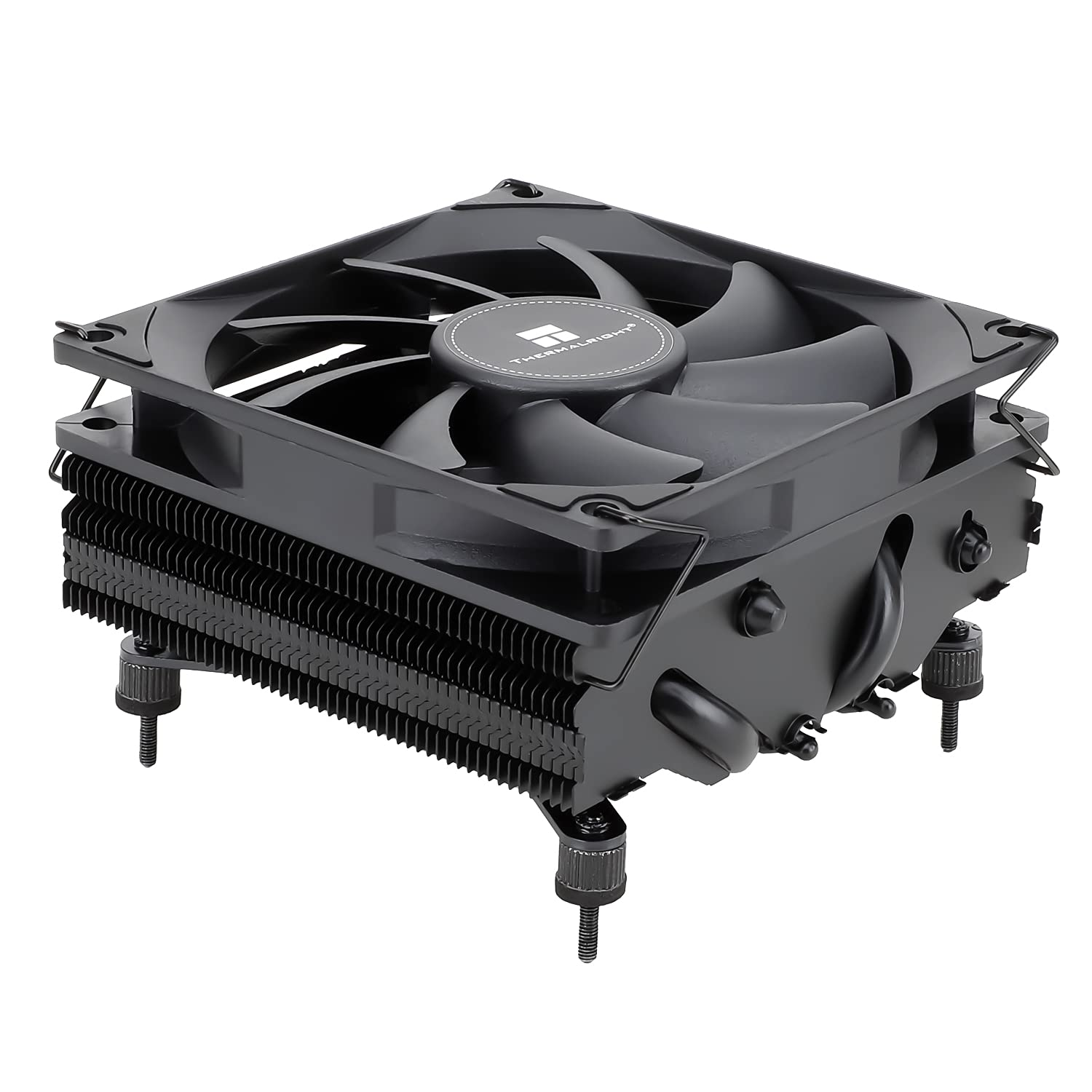 Thermalright AXP90 X47 Black Low Profile CPU Cooler, with 92Mm TL-9015B Slim PWM Fan, ITX CPU Cooler, AGHP Technology, 47Mm Height,For AMD AM4 Am5/Intel 1150/1151/1155/1851/1200/1700(AXP90 X47 Black)