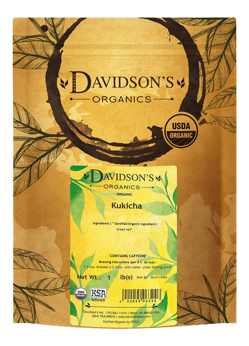 Tea Bulk, Organic Kukicha, 16 Ounce
