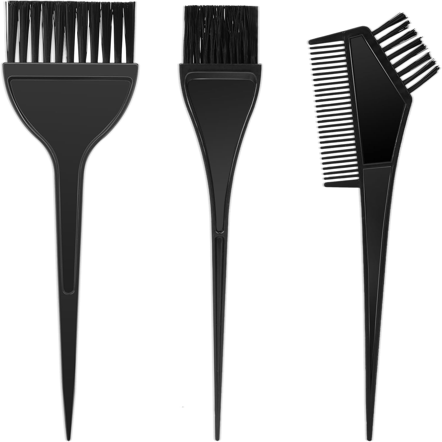 3 Piezas Kit Aplicador De Tinte De Cabello Cepillo Y Brochas Para Peluqueria