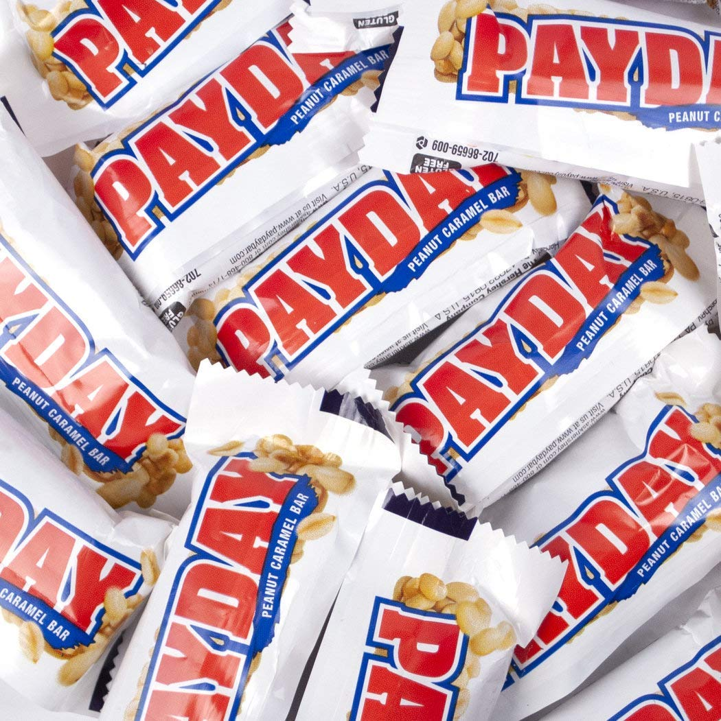 Payday Snack Size Candy Bars 11.6Oz Bag (Approx 16 Pcs), 2 Pack