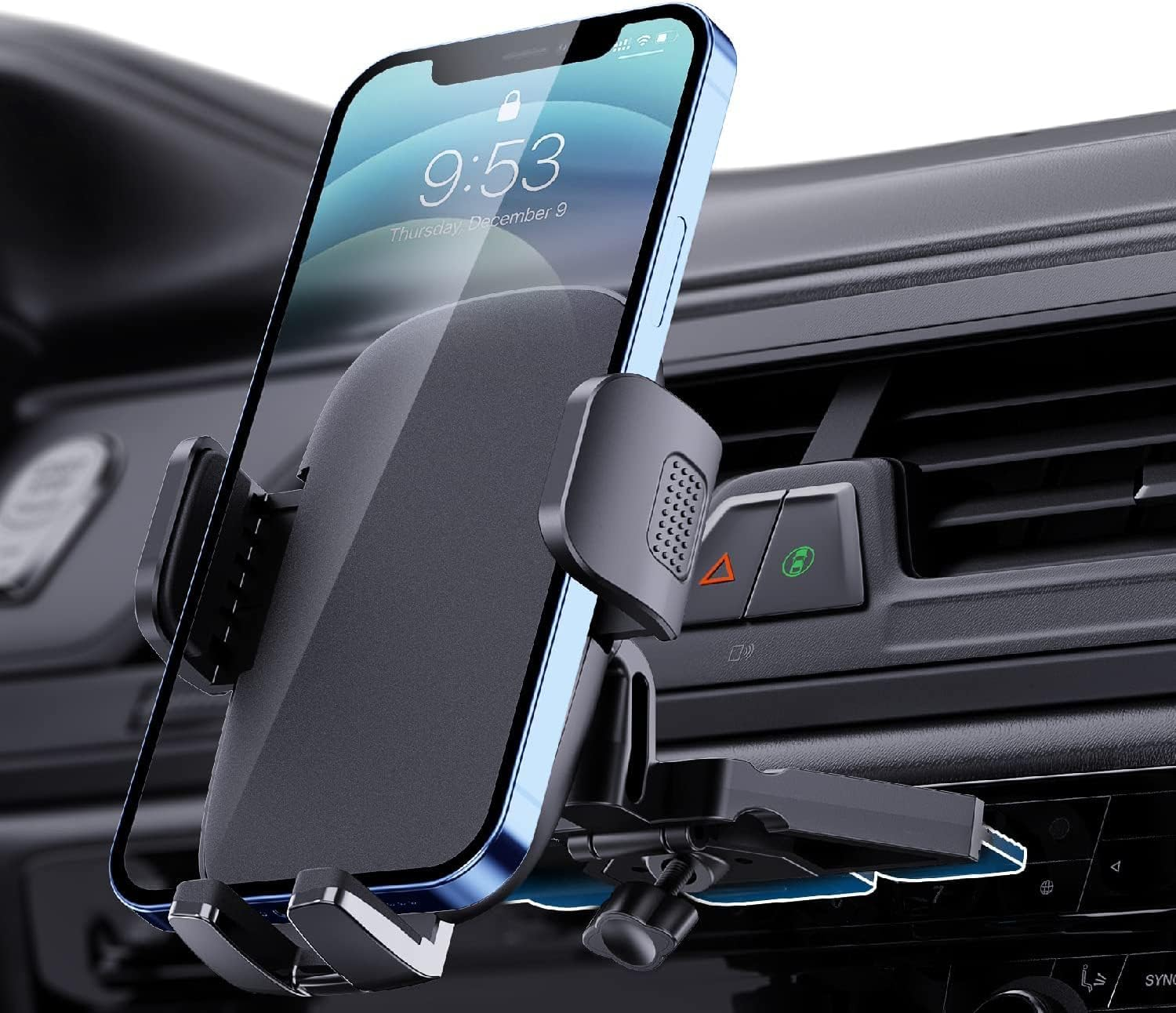 TICILFO Phone Mount for Car Phone Holder Mount Upgraded Metal CD Slot Phone Holder Car Cell Phone Holder Thick Cases Friendly Iphone Holder for Car Mount for CD Player Fit for All Iphone Smartphone