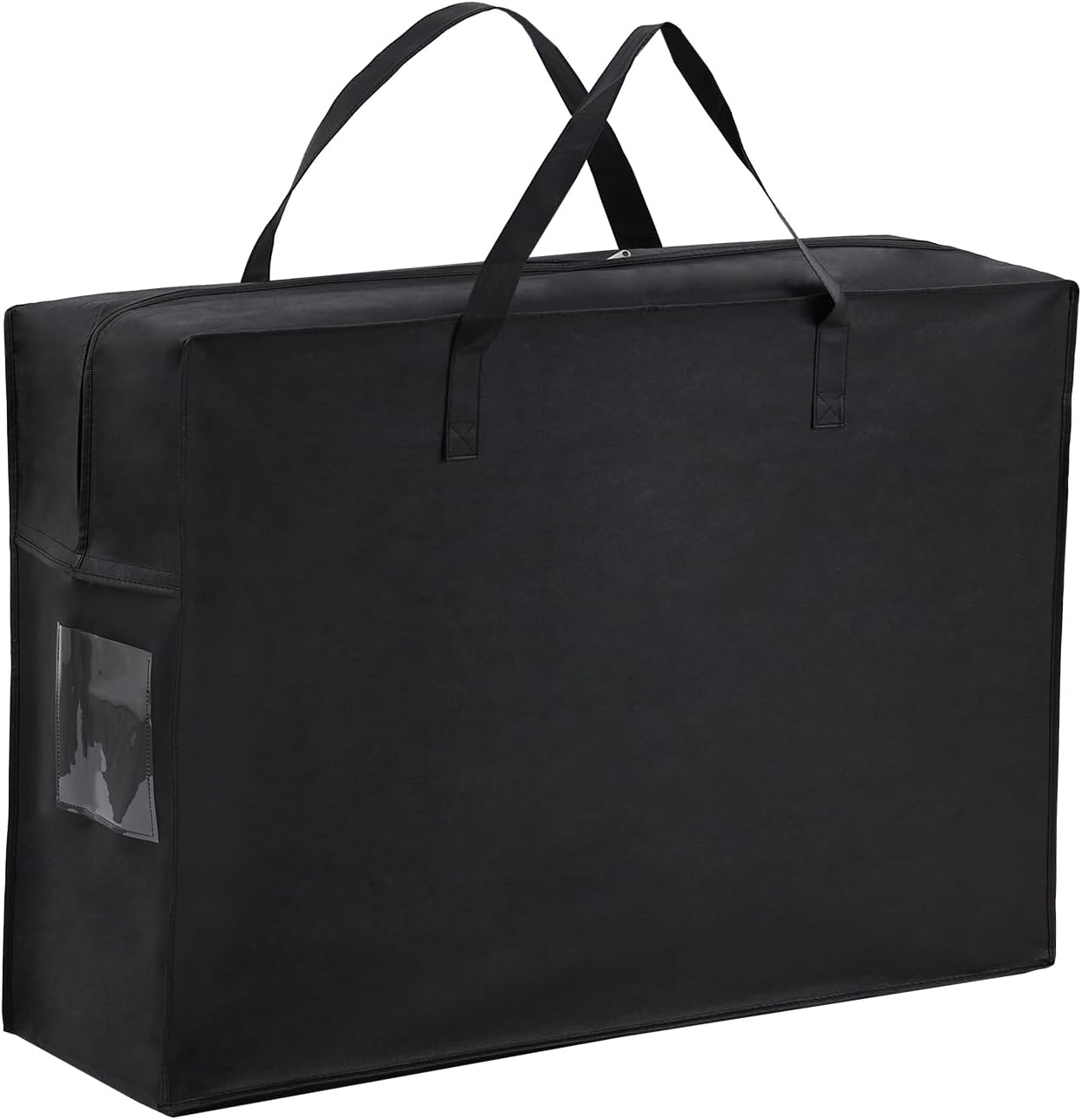 Folding Mattress Storage Bag, Carry Case for Trifold Memory Foam Mattress, Convenient Moving and Travel Storage (Fits4”Twin&Twin XL Mattress, Black)