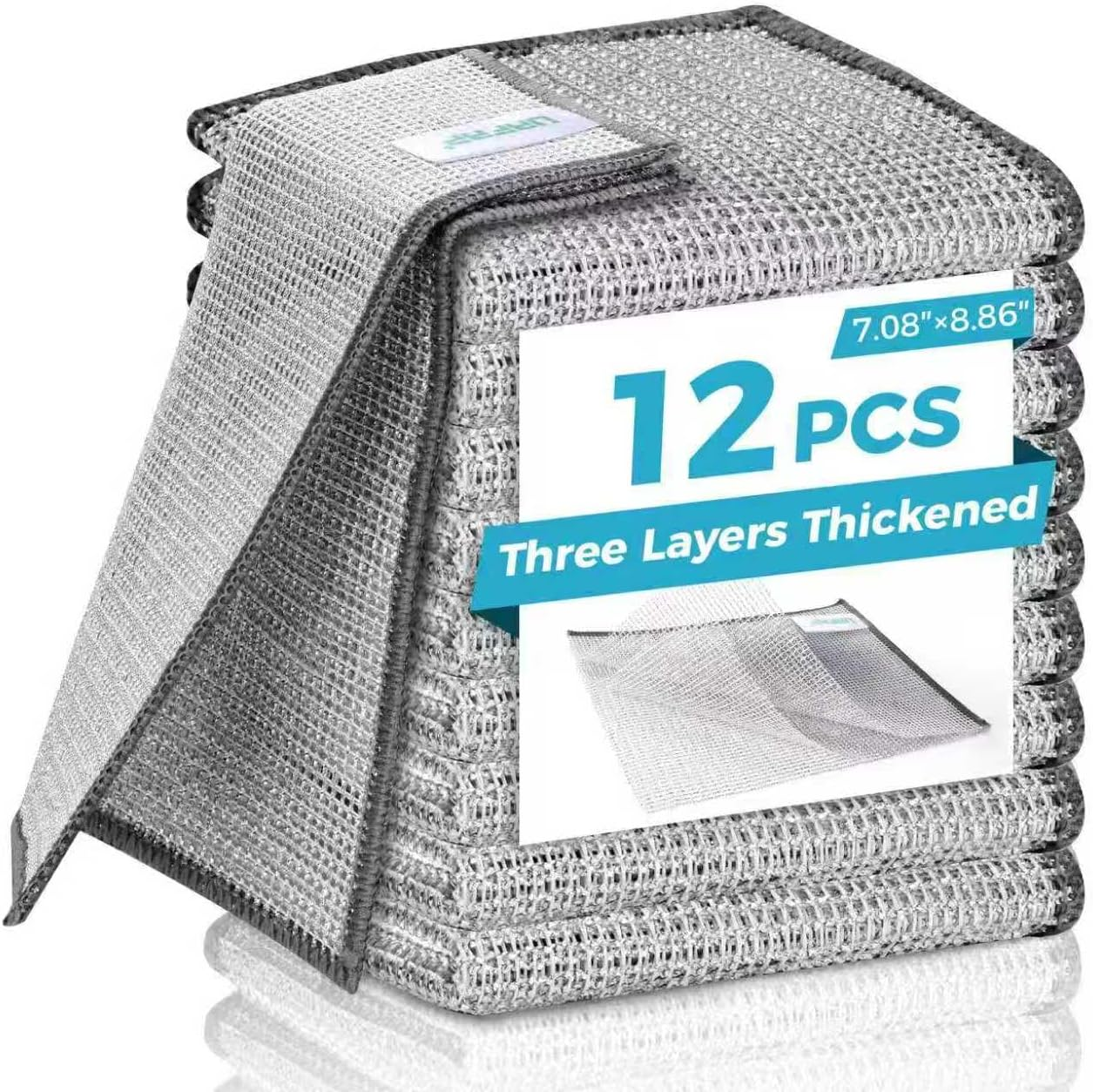 New Cloth and  Multipurpose Dishwashing for Dry Kitchen Cleaning  12 Pcs 