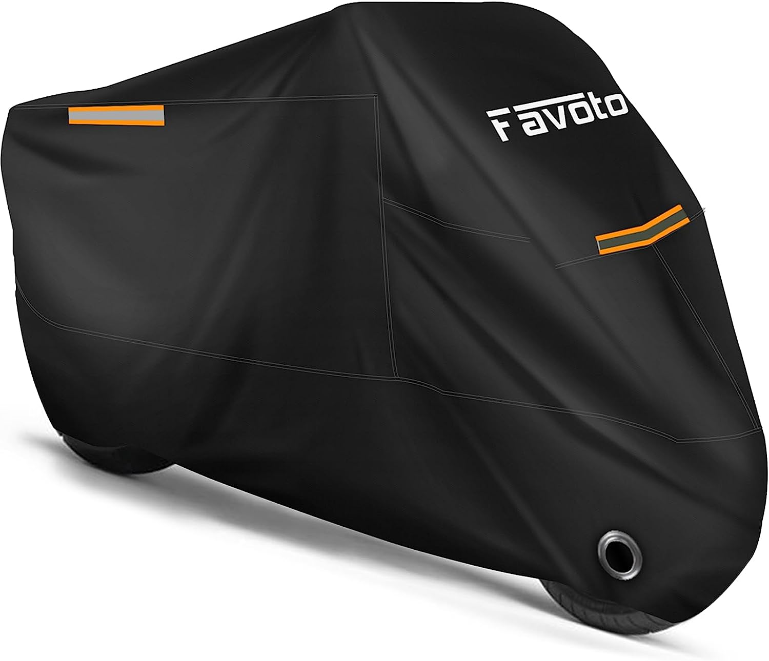 Motorcycle Cover Waterproof Outdoor Storage Bag Premium Quality All Weather Motorbike Protection Waterproof Sun Outdoor Protection Lock-Holes Made of Heavy Duty Material Fits up to 96.5 Inch