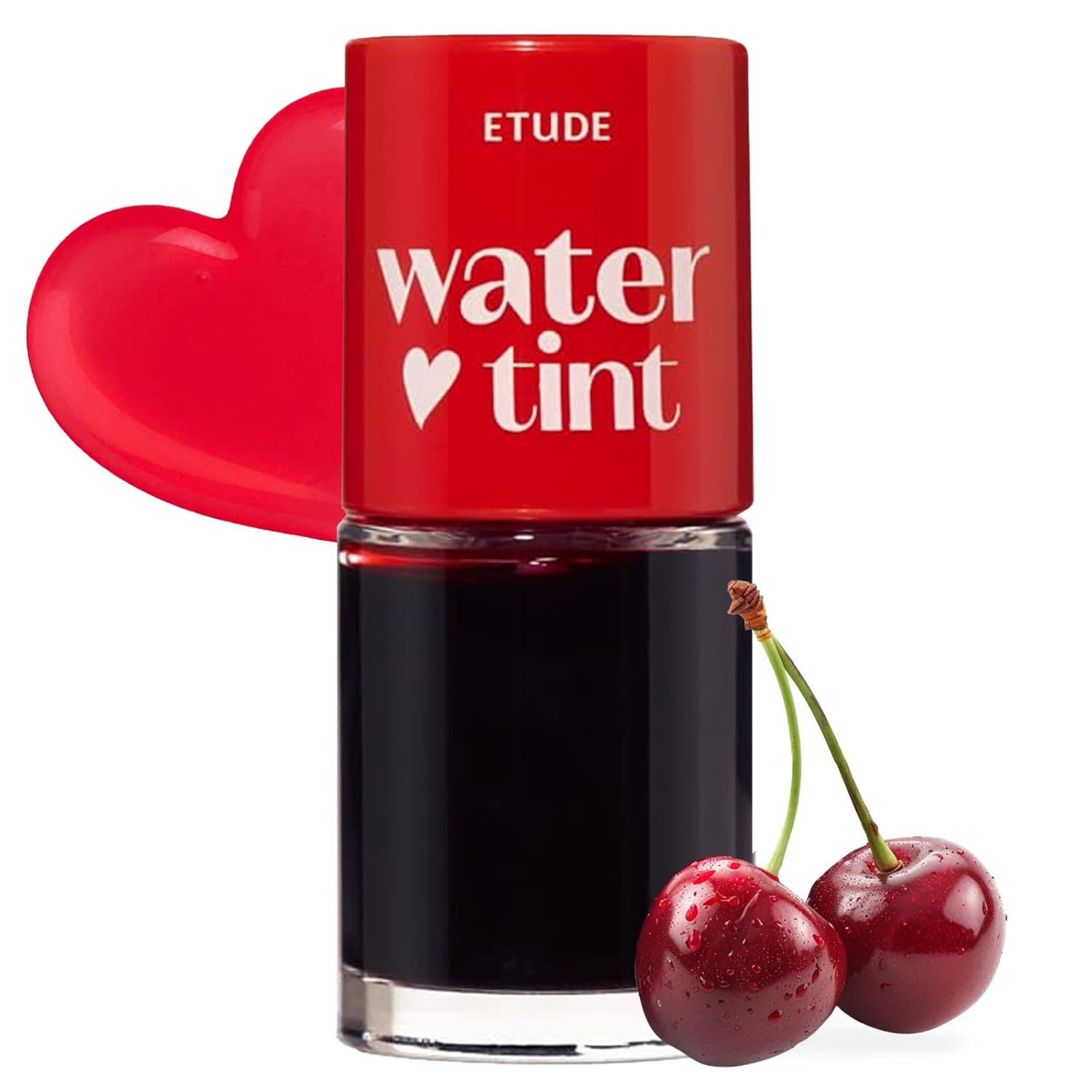 Dear Darling Water Tint - Cherry Ade (9g) | Vivid Color Lip Stain with Moisturizing Weightless & Non-sticky Finish Lip Stain | Smudge-proof Lip Tint | Korean Makeup, Kbeauty