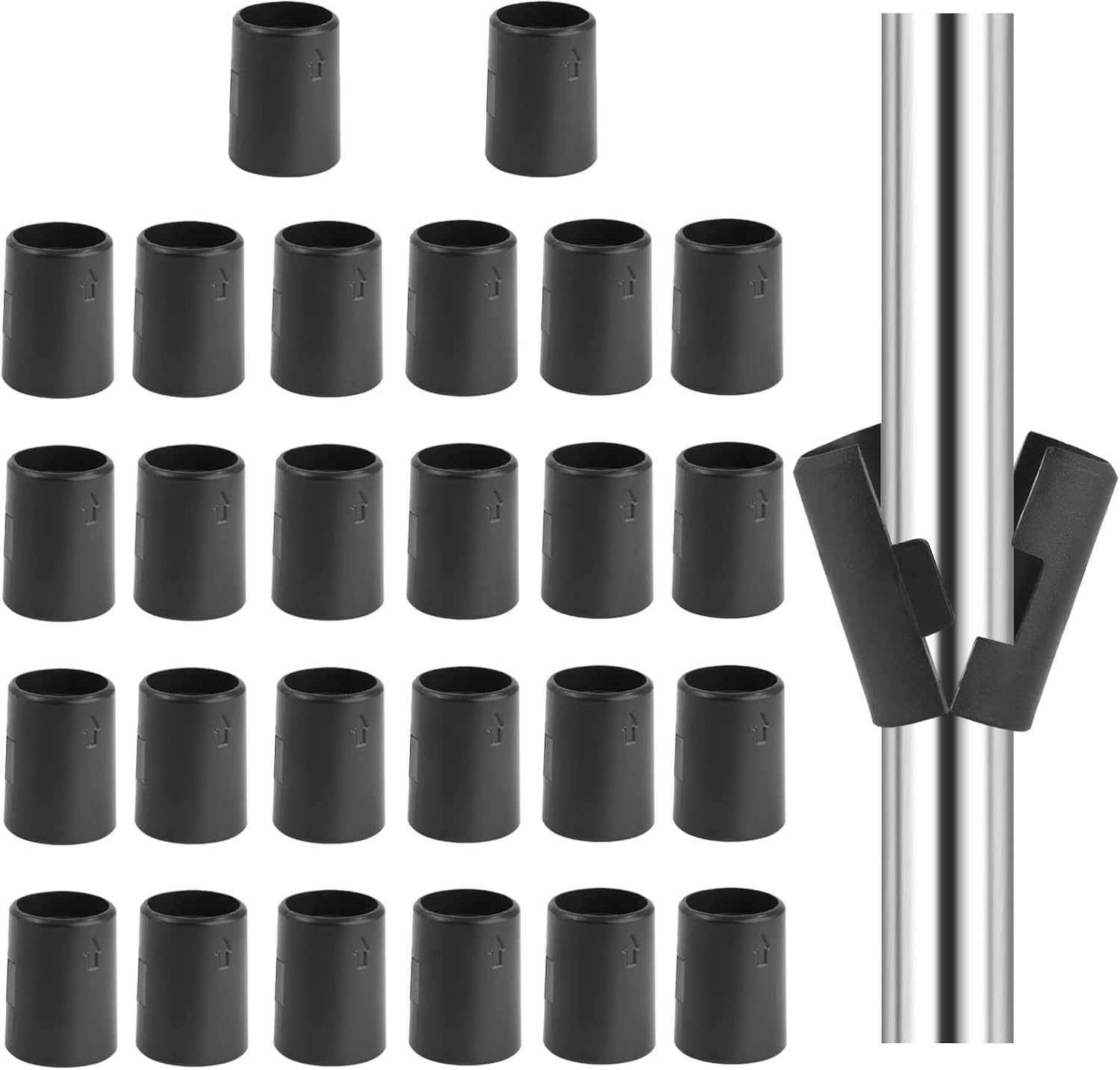 52 Pack Wire Shelving Shelf Lock Clips for 7/8