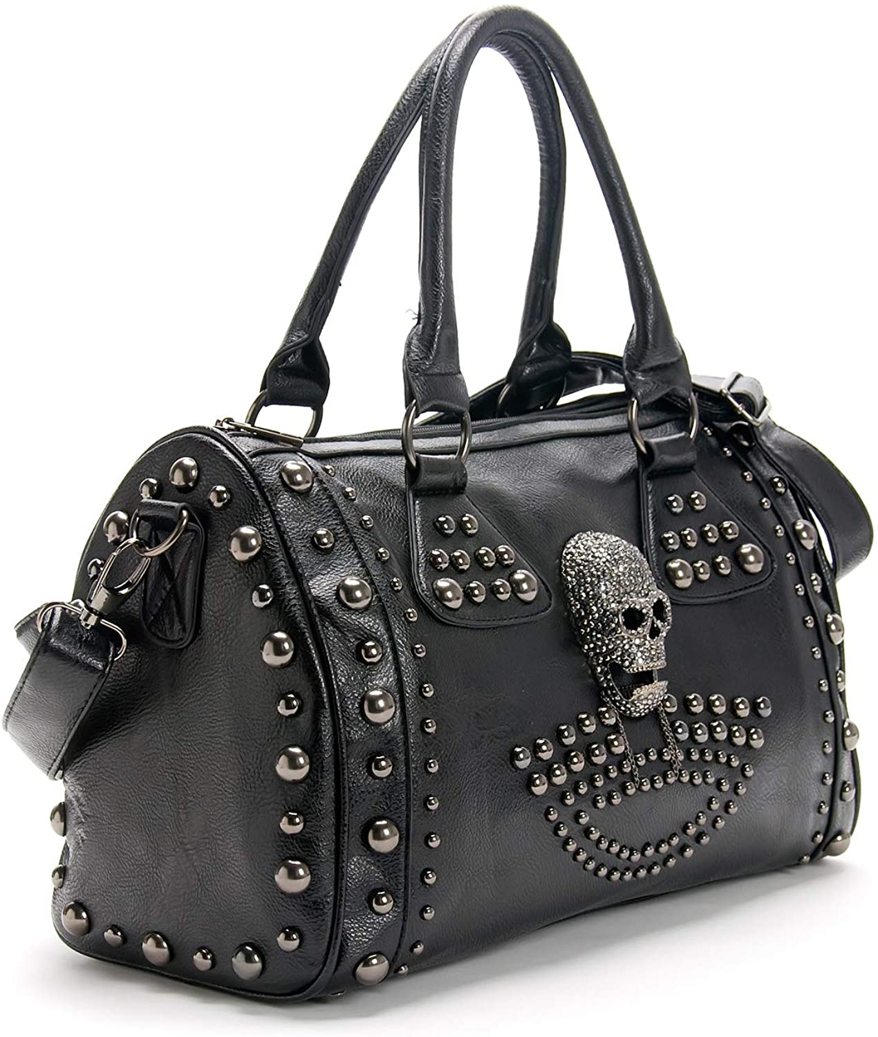 Skull Handbag Bag Purse Shoulder Women Punk Gothic Wallet