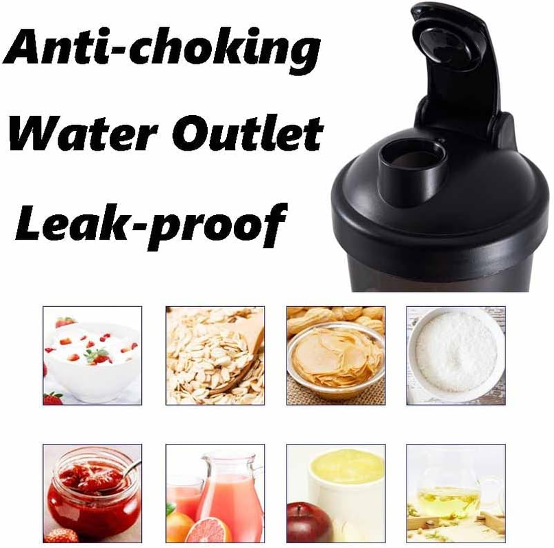 Protein Shaker Bottle - Shaker with Stainless Steel Mixing Ball, BPA - and DE... - Picture 5 of 15