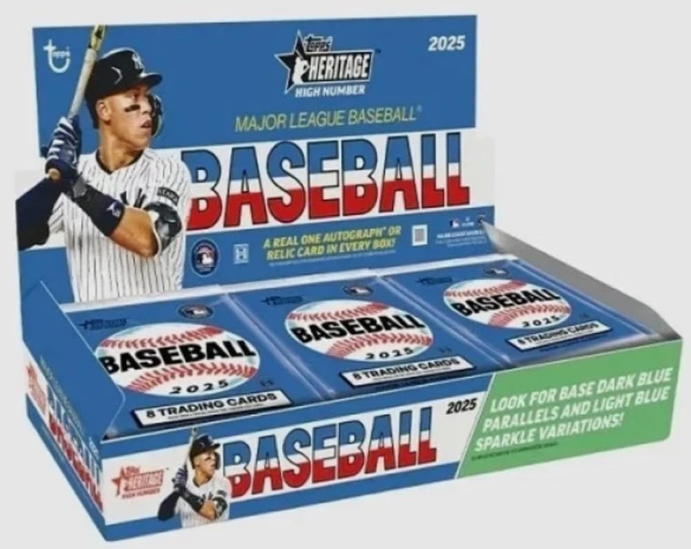 2025  Heritage High Number Baseball Hobby Box - One Autograph or Relic in Every Box - (24 Packs per Box)