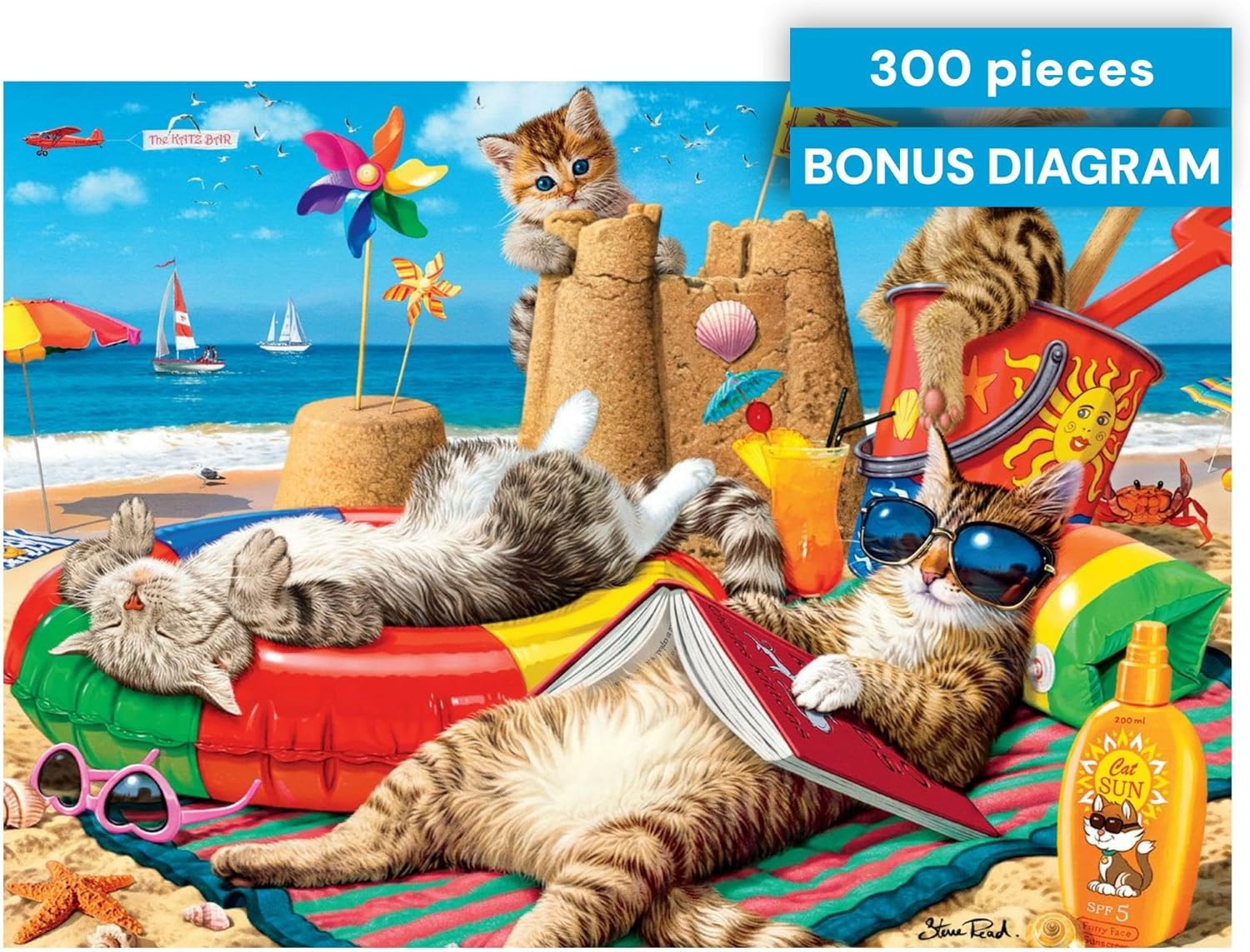 Steve Read Beachcombers 300 Piece Jigsaw Puzzle for Adults Challenging 