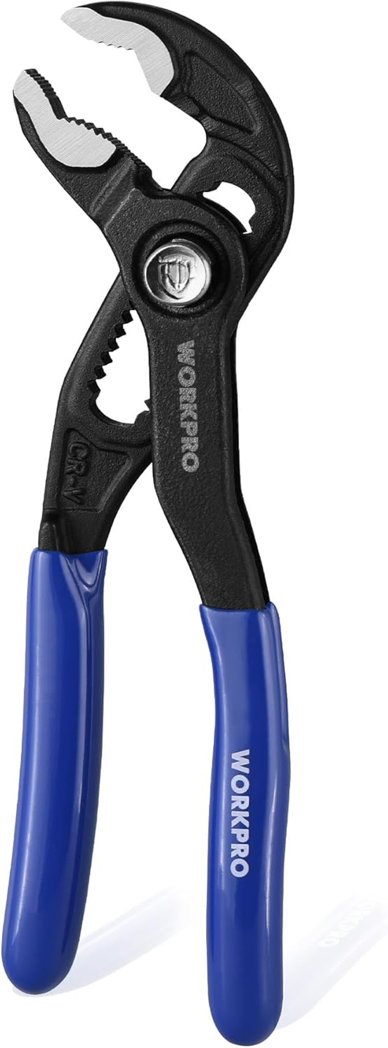 5-Inch Water Pump Pliers, CR-V Plumbing Lock Plier, Quick Adjust Groove Joint Pliers, V-Jaw Quick Release Push Lock Pliers with Comfortable Grips