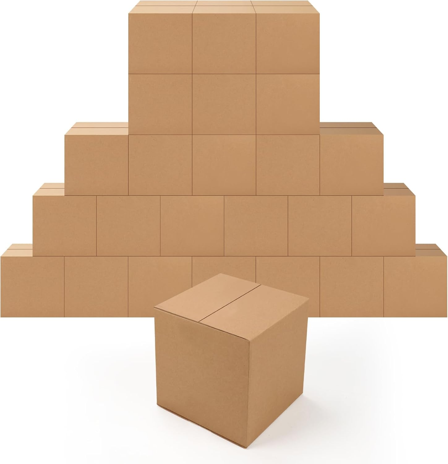 7X7X7 Inches Shipping Boxes Small Cardboard Boxes for Packing, Moving, Mailing, 25 Pack