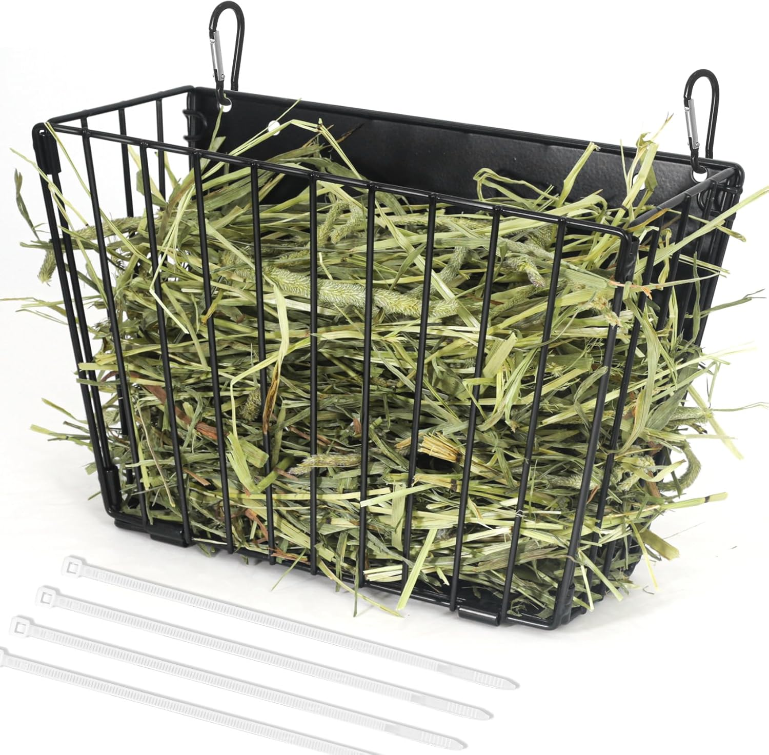 X Large Rabbit Hay Feeder Guinea Pig Hay Feeder Metal Frame Bunny Hay Feeder Guinea Pig Hay Holder for Bunny, Guinea Pigs, Chinchillas, Small Animals (1 Pack)