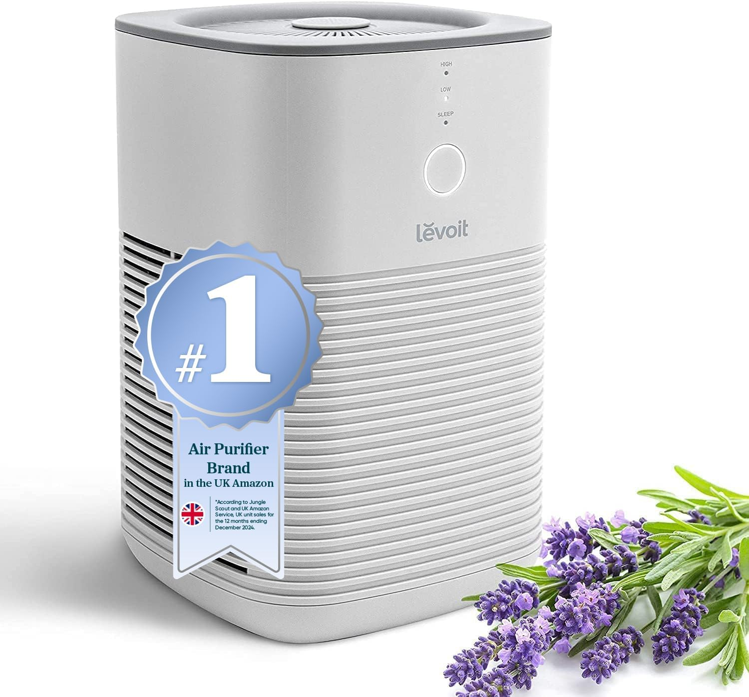 HEPA Air Purifier for Bedroom Home, Allergies & Pets, Quiet Sleep Mode with Aromatherapy, 3 Fan Speeds, Removes Pollen Dust Odour Smoke, Ozone Free