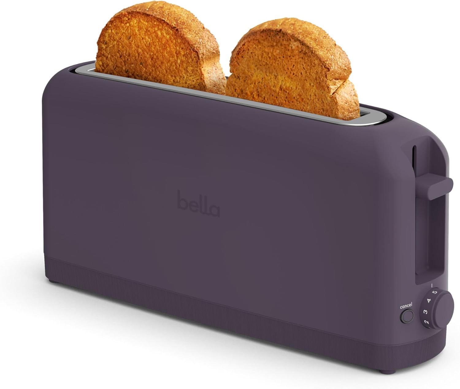 Tostador Slim De 2 Rebanadas De 900 Watts Color Ciruela Con Ranura De 10 Pulg