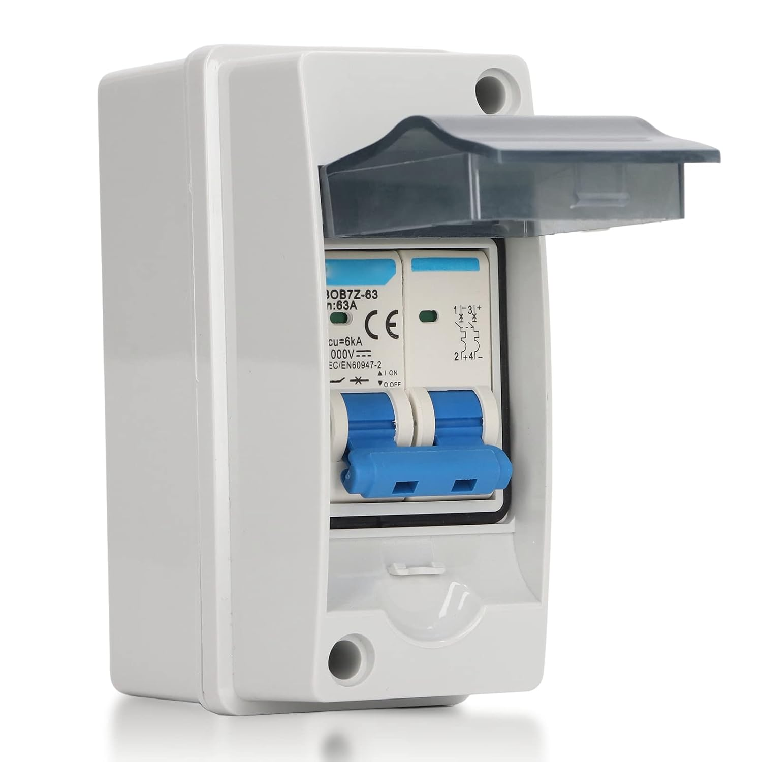 63A 1000V DC Disconnect Switch,Pv DC Miniature Circuit Breaker with IP65 Distribution Box,Solar Disconnect Switch for Solar Panels