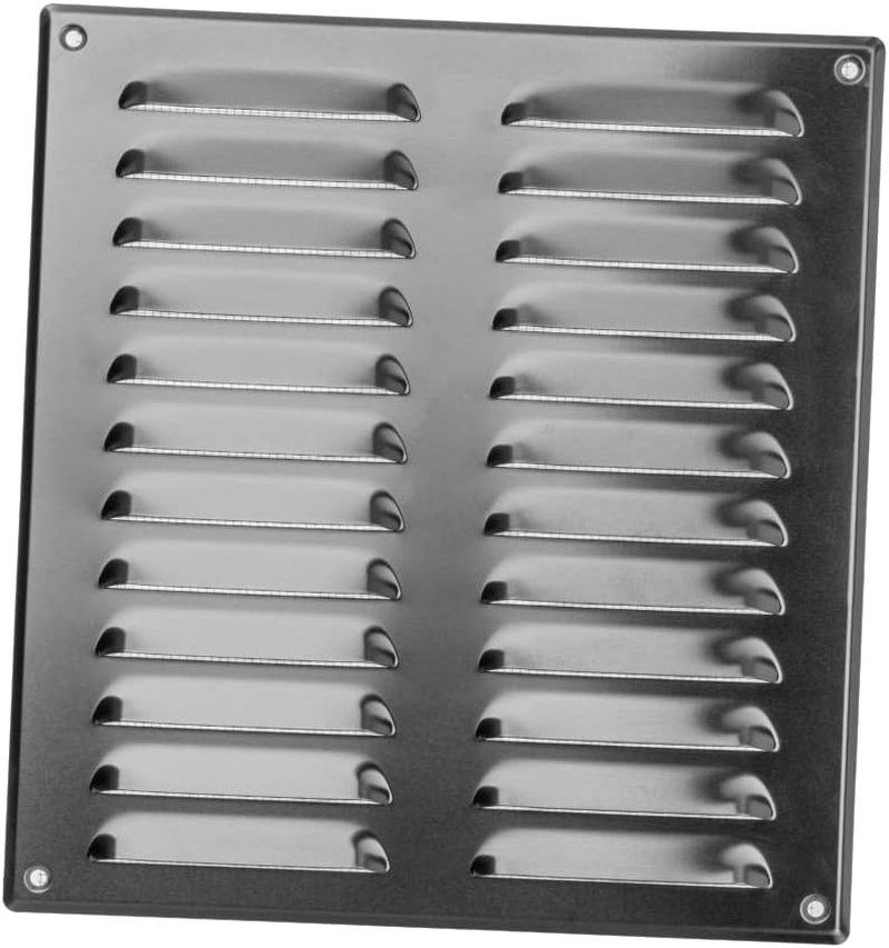 Aluminium Metal Air Vent Grille Cover with Insect Mesh 260x280mm / 10x11" inch - Ventilation Cover