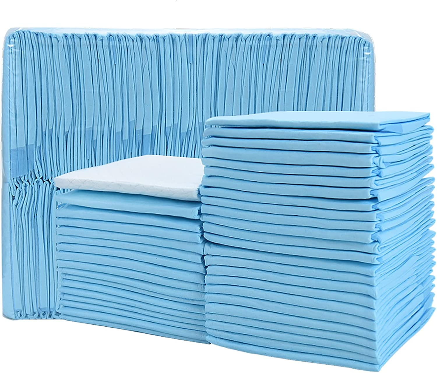 100 PCS Disposable Changing Pad Leak-Proof Underpad Bed Table Protector Mat, Soft Non-Woven Fabric, 17 Inches X 13 Inches