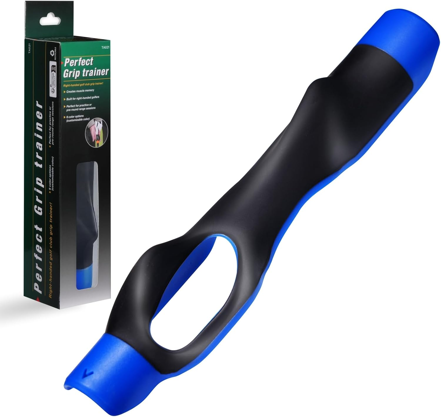 Golf Grip Trainer Golf Training Aid for Enhance Grip Strength and Swing Techniq 