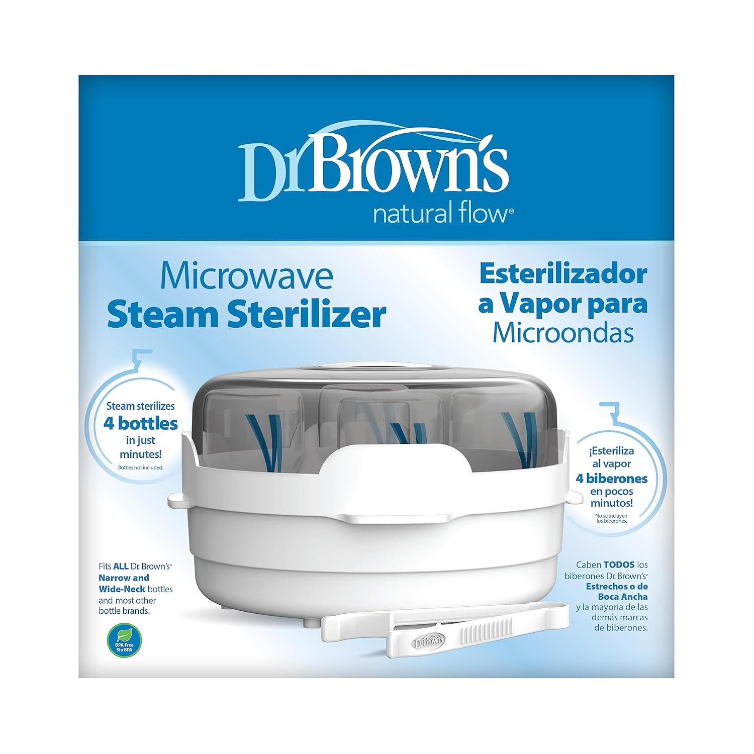 Microwave Steam - for Baby Bottles, Nipples, Bottle Parts, Pacifier