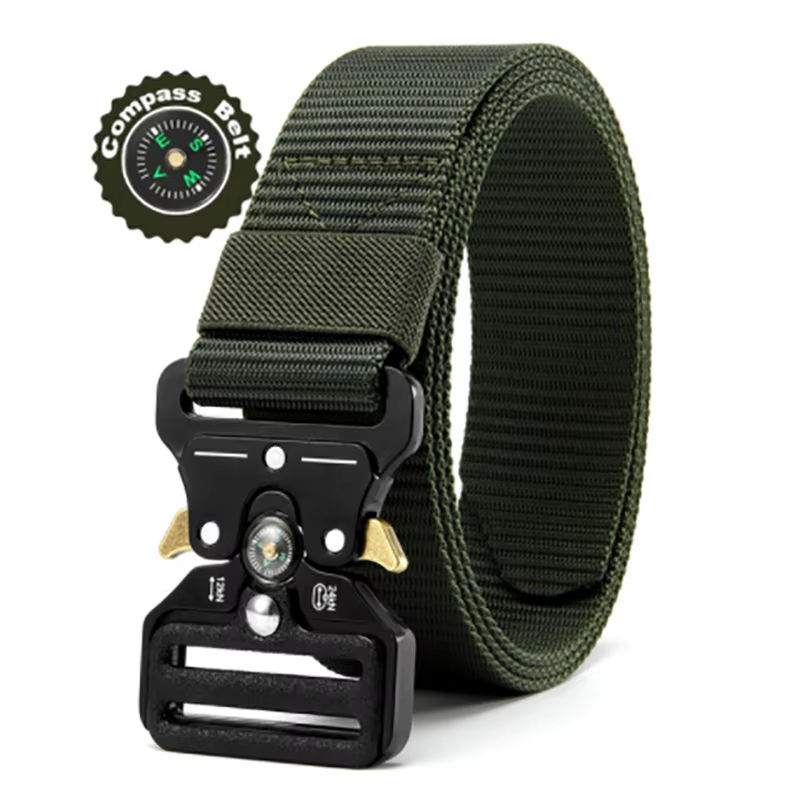 Men'S Belt Outdoor Multi Function Compass Belt High Quality Canvas for Nylon Male Luxury Belts Women'S Sports Jeans Neutral Belt