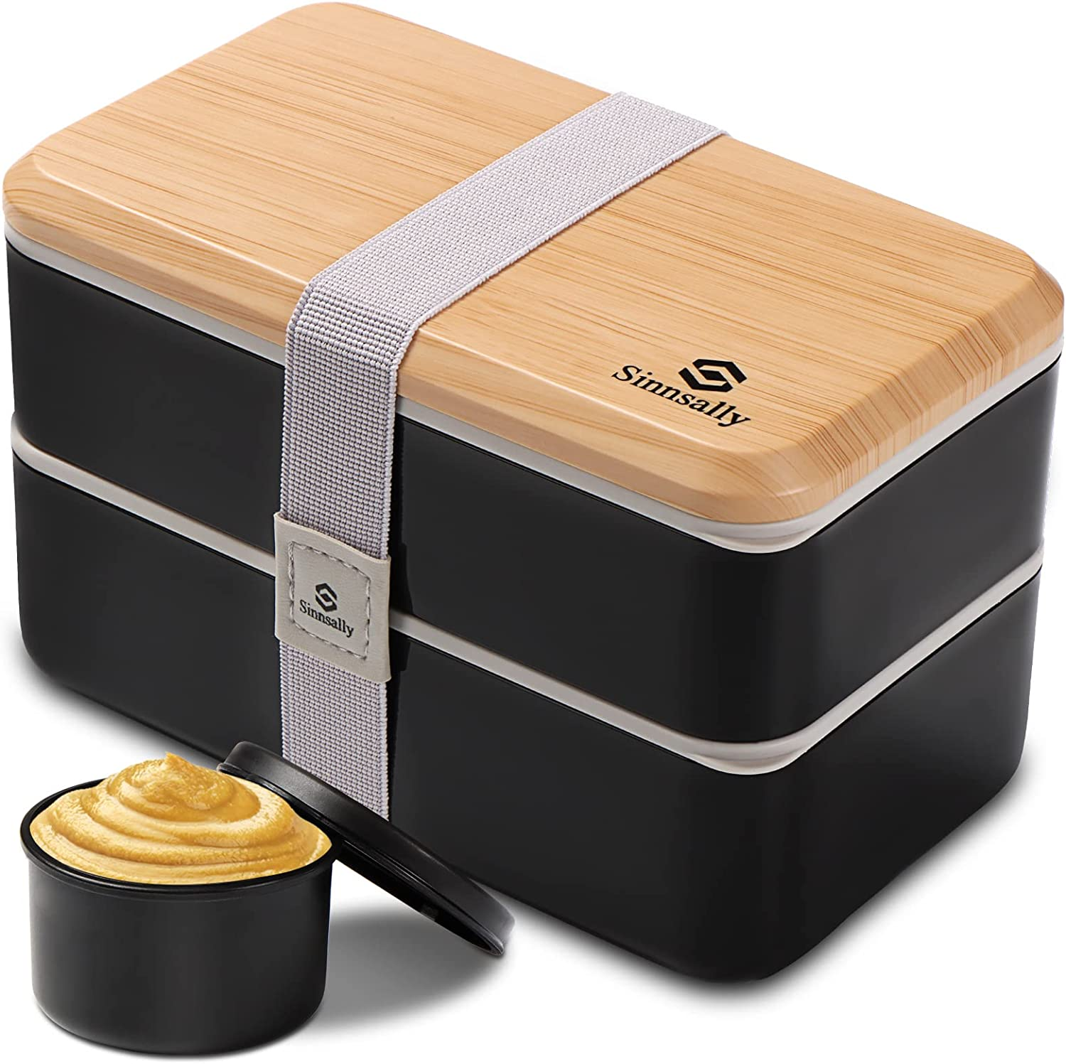 Bento Box Adult Lunch Box with Compartments for Women & Men,(47Oz)Stackable Japanese Bento Lunchbox,Rectangle Lunchable  Container with Utensil Set,Leak-Proof & Microwave/Dishwasher Safe