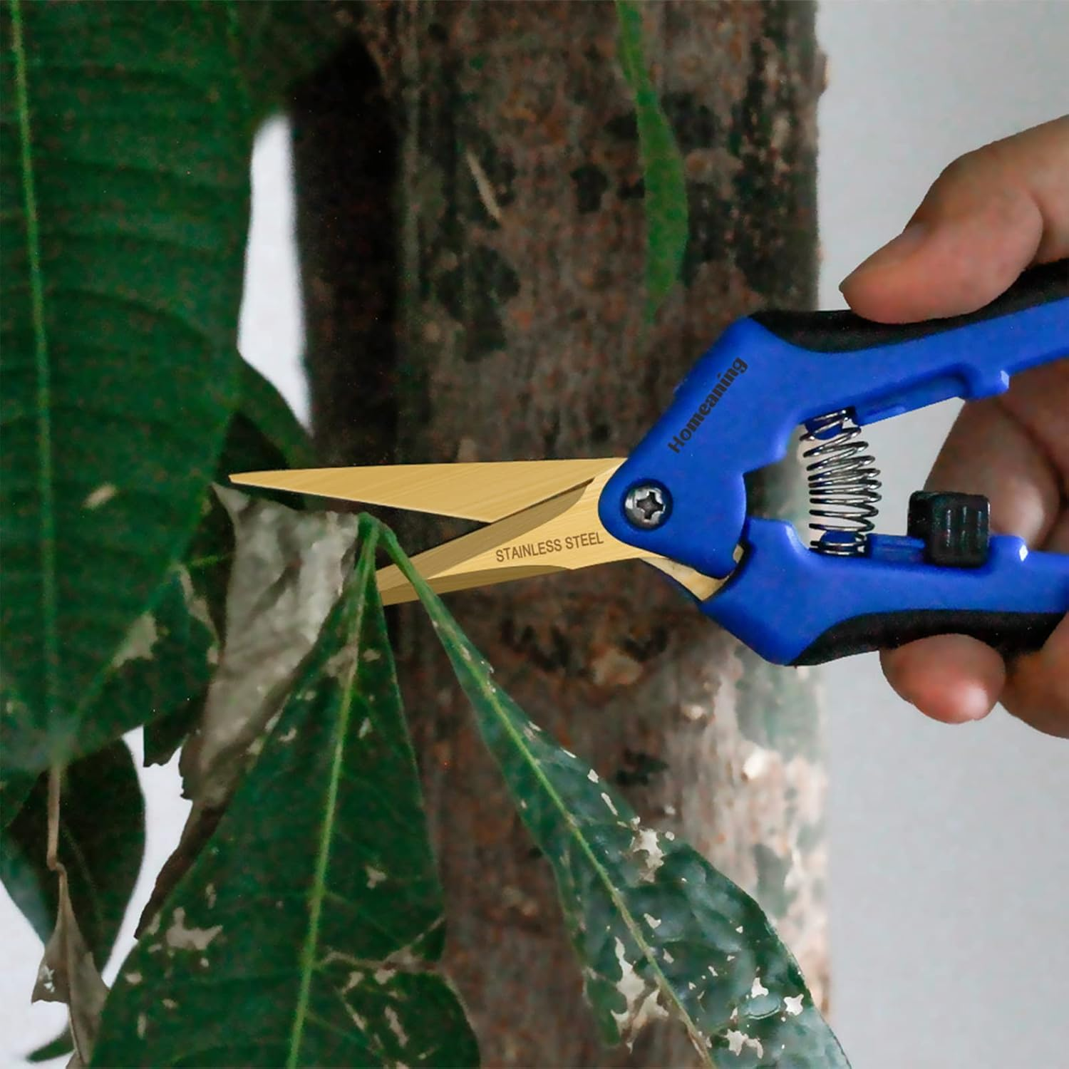 HOMEANING 1-Pack Garden Pruning Shears with Curved Blades Trimming Scissors, ... - Picture 10 of 13