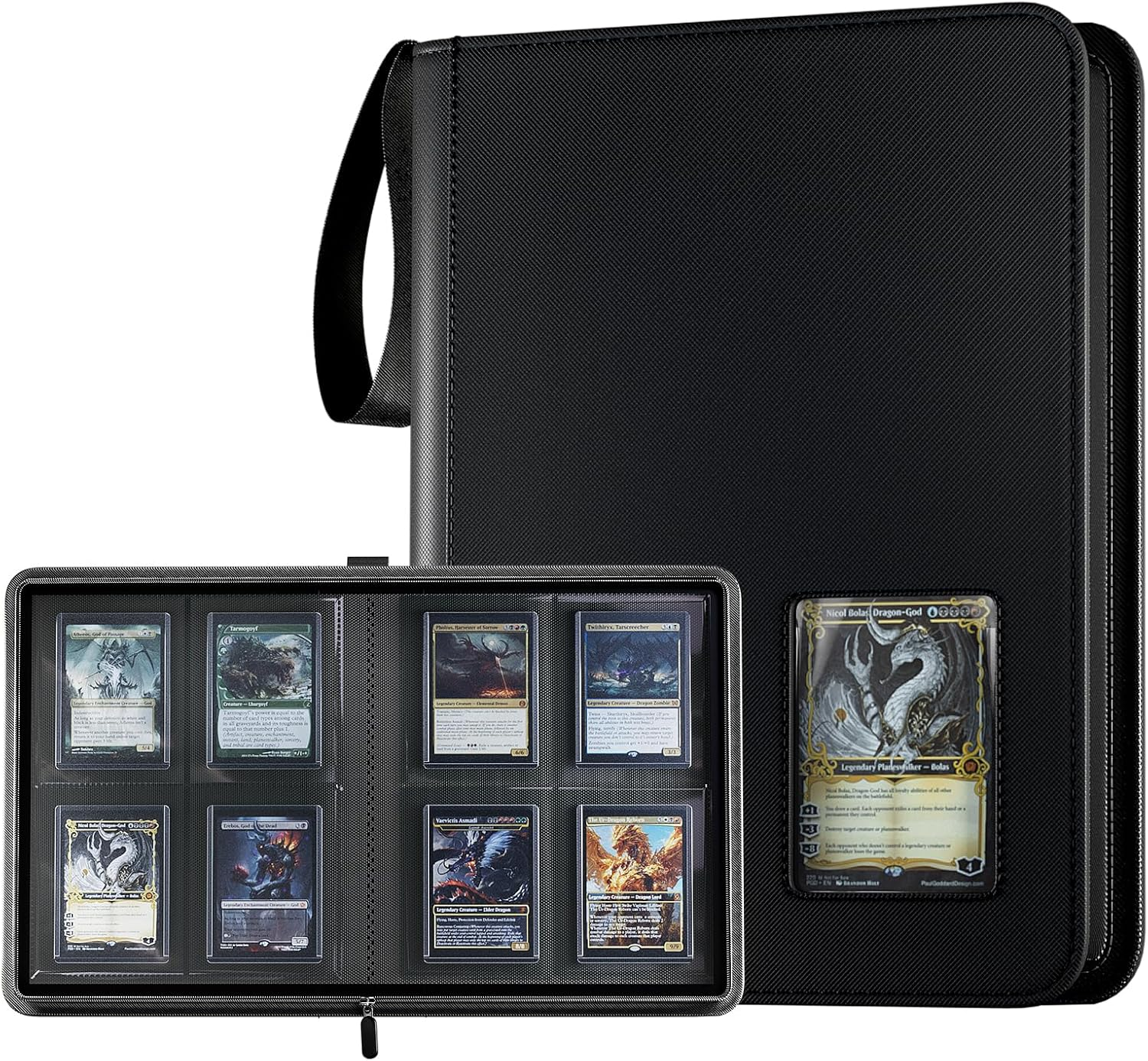 4 Pocket Top Loader Binder, Holding 144 Cards in 3