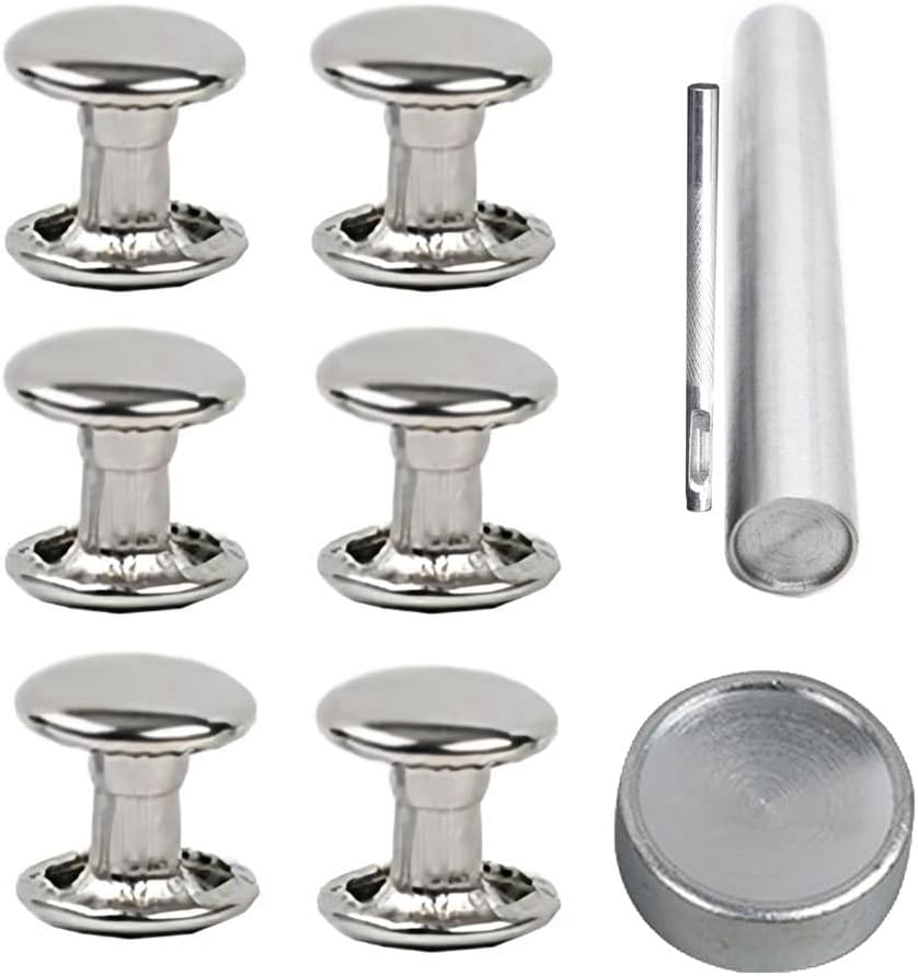 300sets Stainless Steel Leather Rivets Double Cap Rivet Tubular Metal Studs R... - Picture 19 of 22