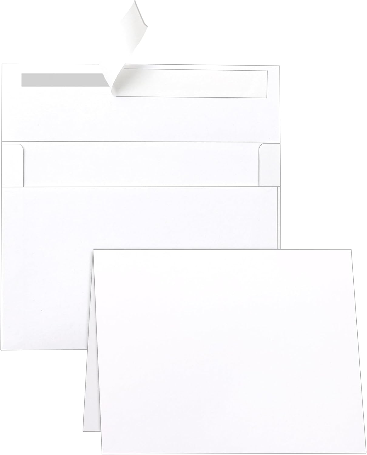 20 Packs White Blank Greeting Cards with Envelopes 5 X 7