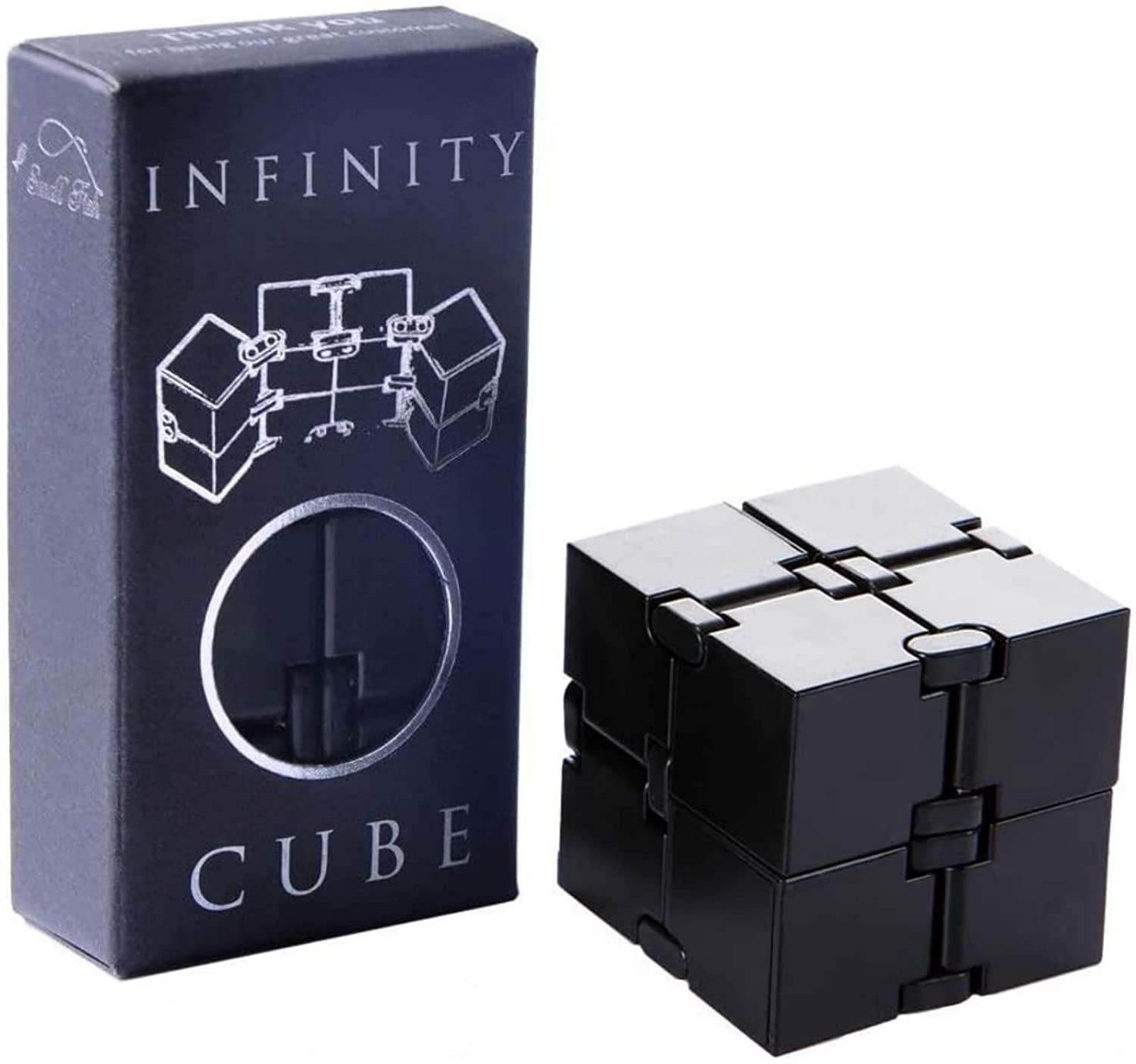 Infinity Cube Sensory Fidget Toy, EDC Fidgeting Game for Kids and Adults, Cool Mini Gadget Best for Stress and Stress Relief and Kill Time, Easter Stocking Stuffers Unique Idea for Fingers and Hands