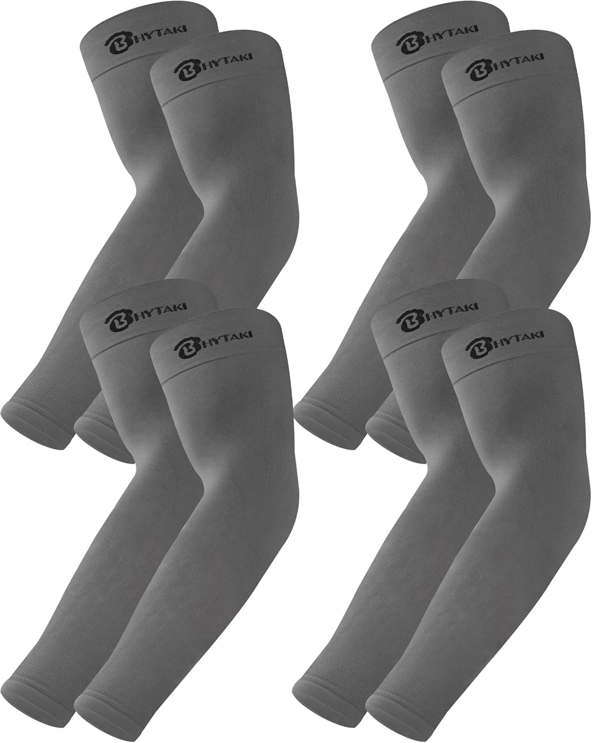 6 Pairs UV Sun Protection Arm Sleeves, UPF 50 Sports Cooling Arm Compression Sleeves for Men Women Teenager